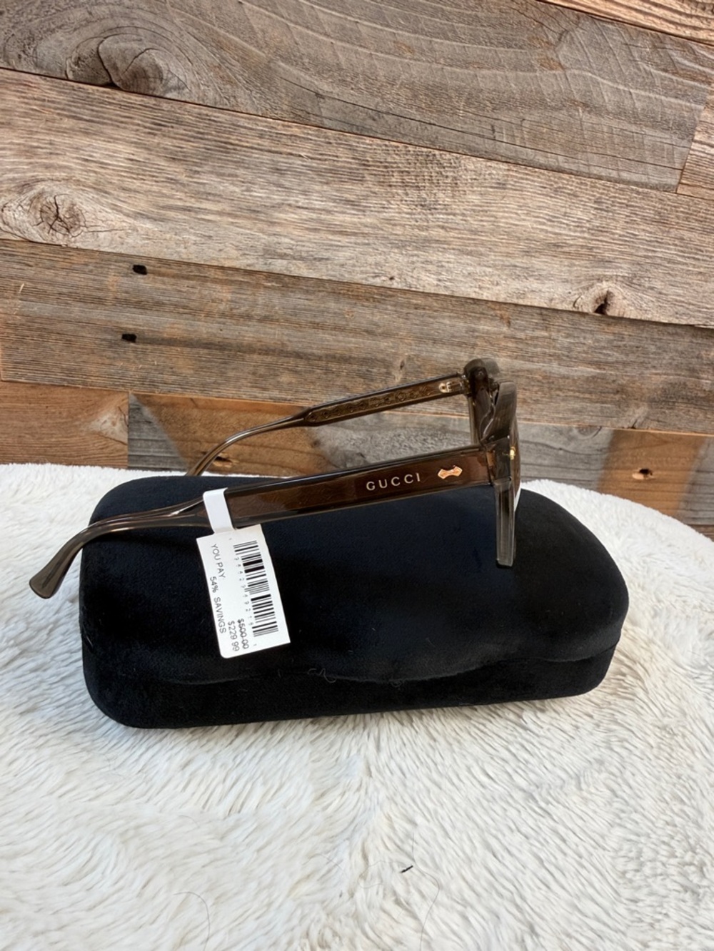 Gucci Brown Square Sunglasses NWT With Black Case - Picture 2 of 12
